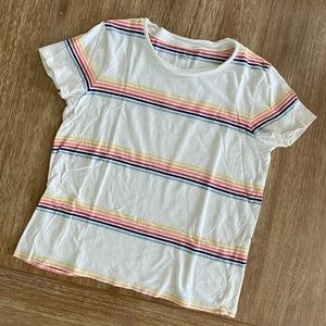 Madewell Northside Vintage Tee Summerville Stripe Rainbow Stripe T-Shirt